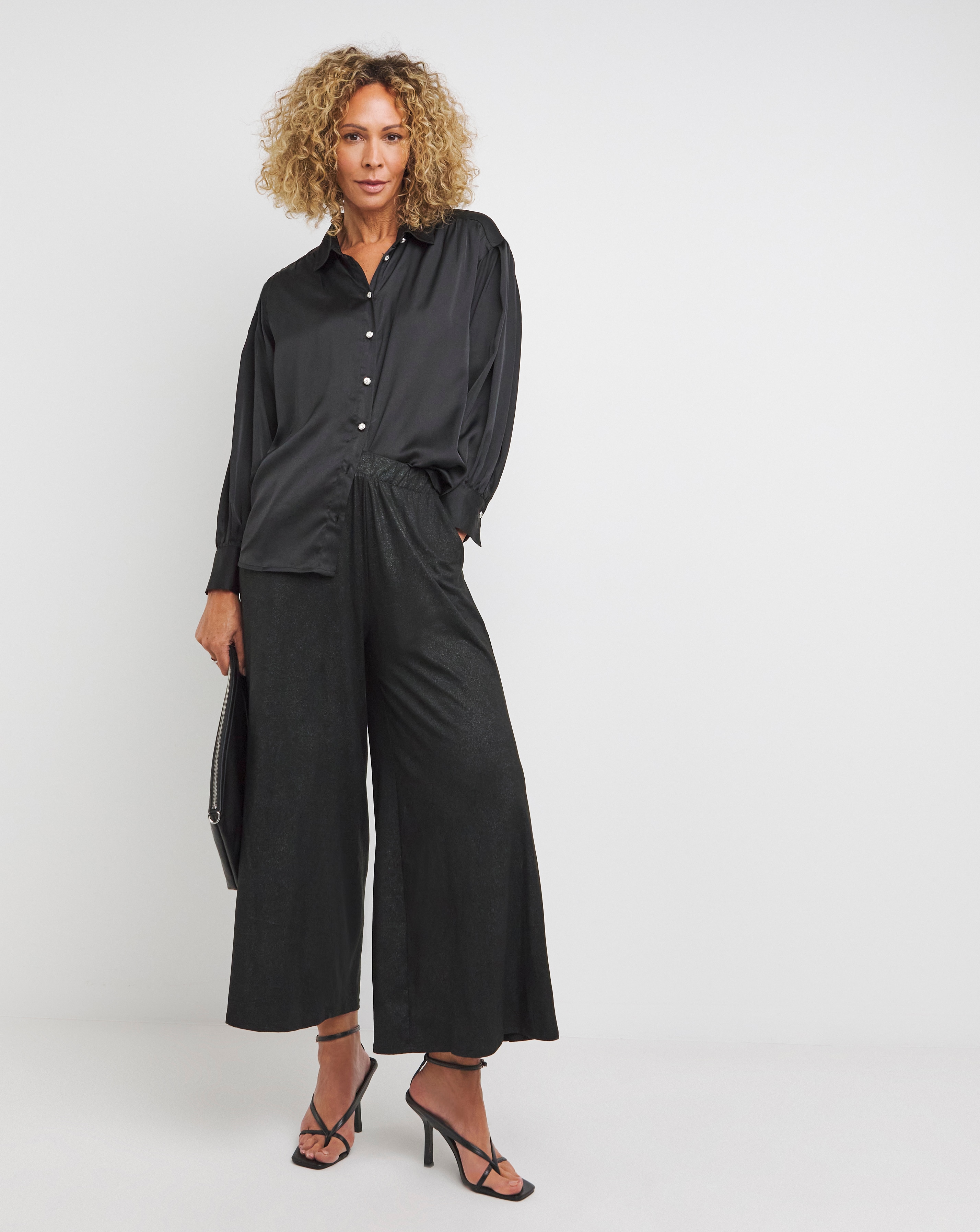 Foil Print Soft Touch Wide Ankle Grazer