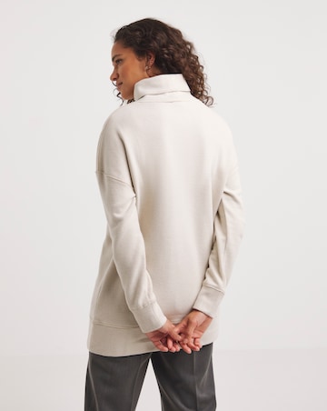 Oatmeal Super Soft High Neck Sweatshirt