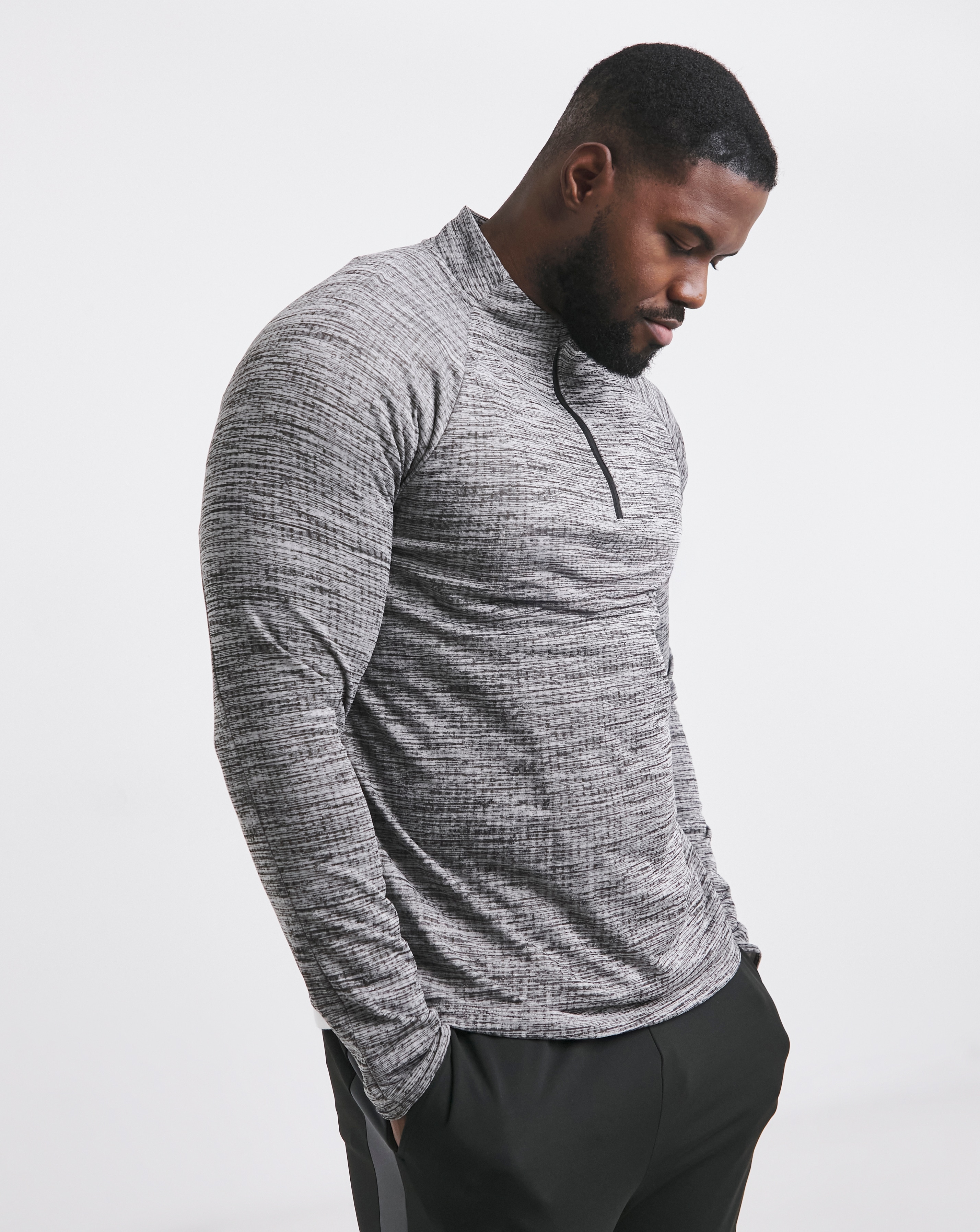 Active Grid Fleece Lined Track Top