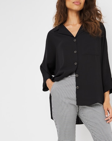 Gingham Stretch Cigarette Trouser