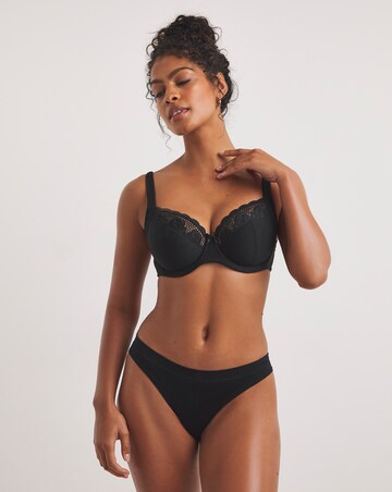 Pretty Secrets 2 Pack Elana Black/White Full Cup Bras B-F