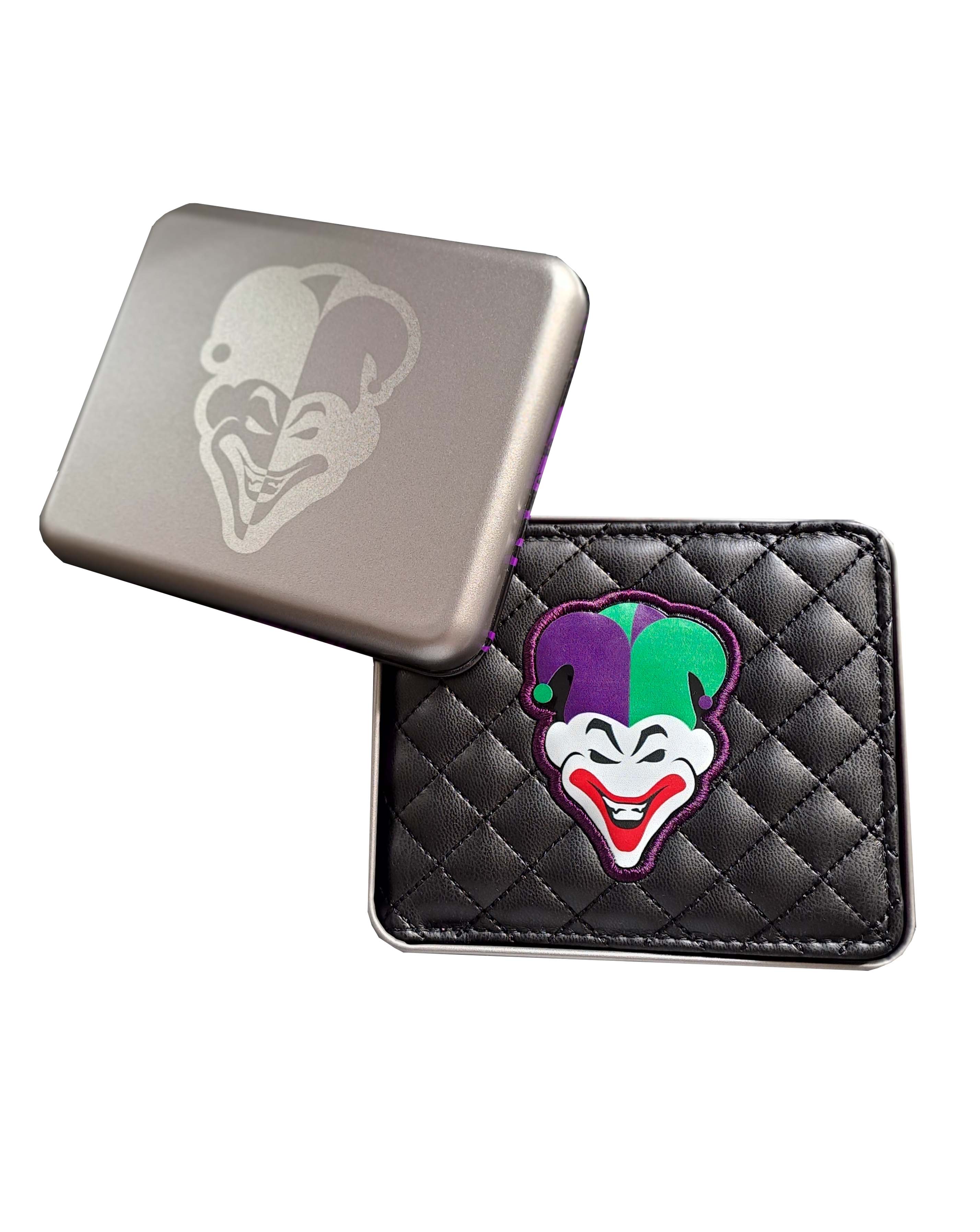 JOKER D レザーカードホルダー The Joker Wallet In Gift Tin | JD Williams