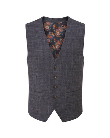 Skopes Jacob Suit Waistcoat Grey Check