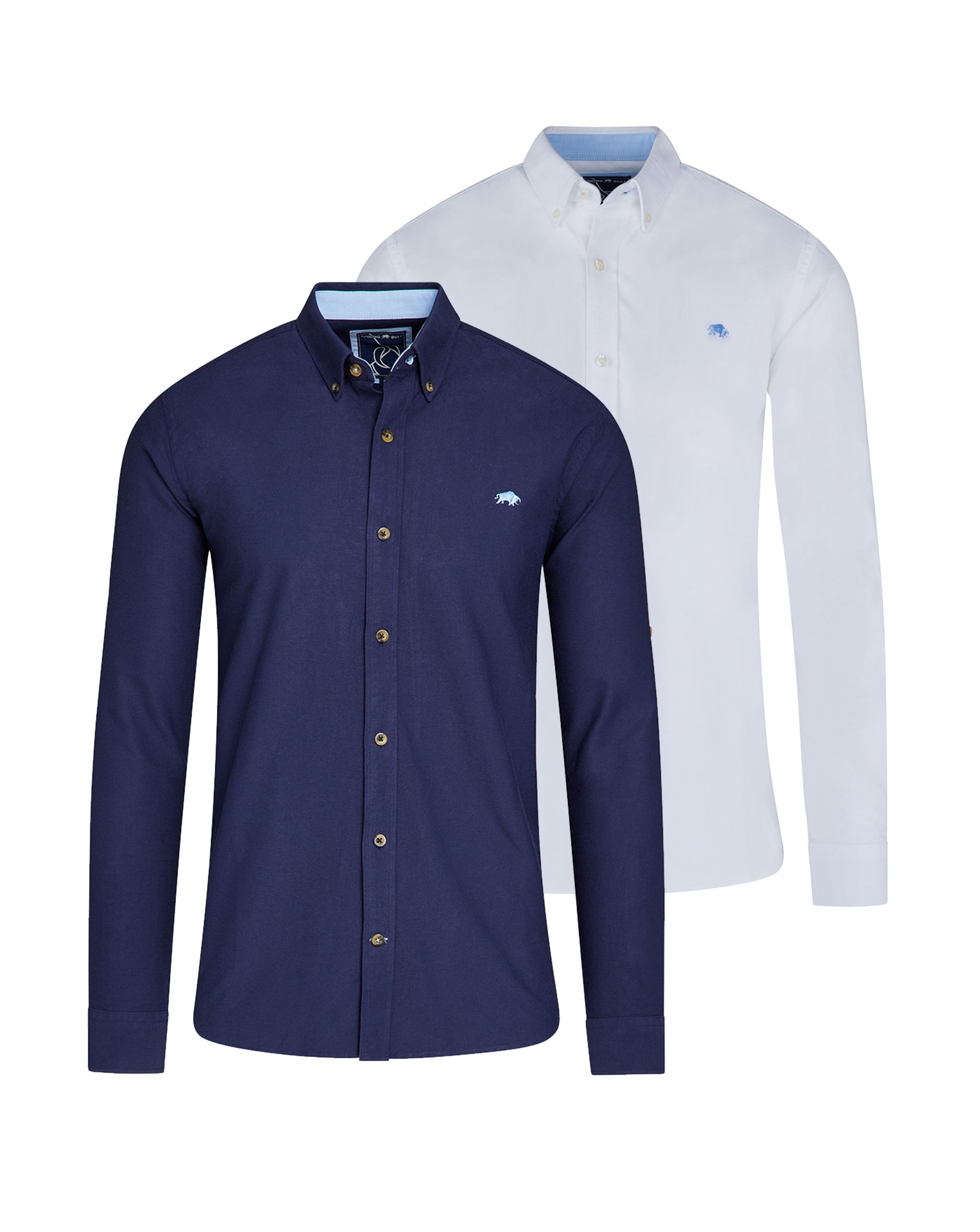 New In - Raging Bull 2 Pack LS Oxford Shirt