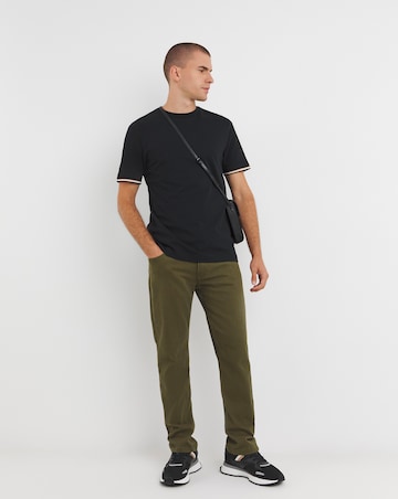 BOSS Short Sleeve Black Tipped Cuff T-shirt