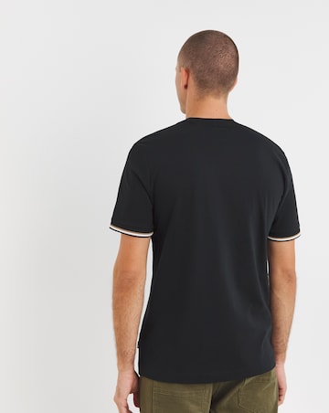 BOSS Short Sleeve Black Tipped Cuff T-shirt