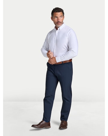 Raging Bull Classic Long Sleeve Oxford Shirt White