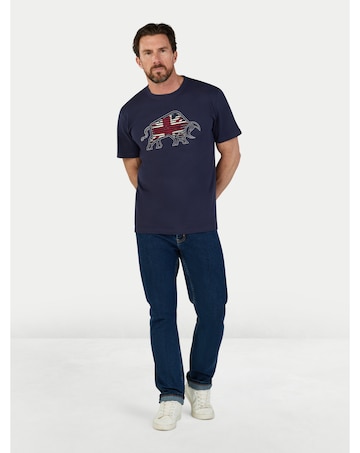 Raging Bull Slash Bull T-Shirt Navy