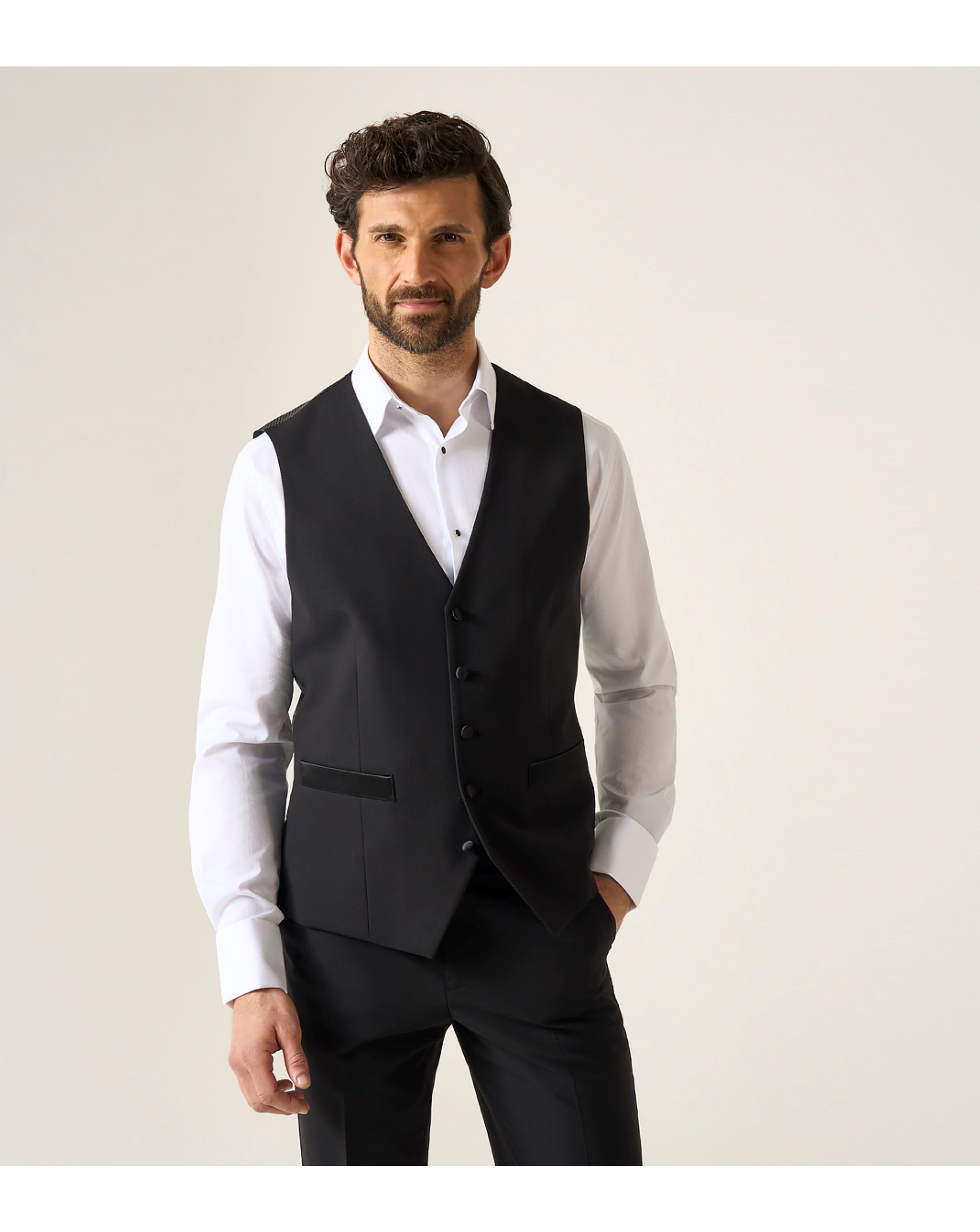 Skopes Cavendish Suit Waistcoat Black