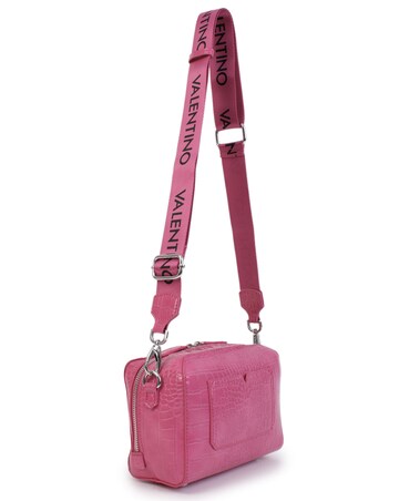 Valentino Bags Pattie Haversack Moc Croc Cross Body Bag