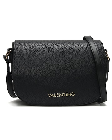 Valentino Bags Superman Pebbled Saddle Bag