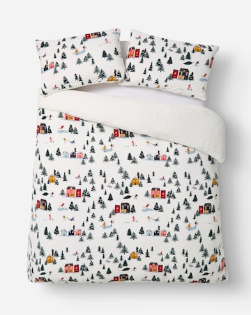 Winter Scene Fleece Duvet Set