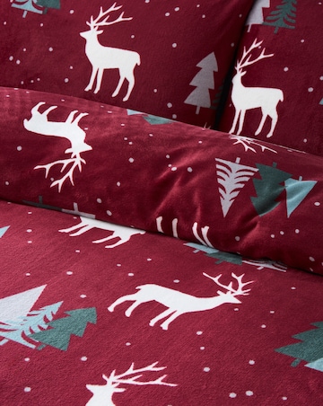 Cosy Stag Fleece Duvet Set