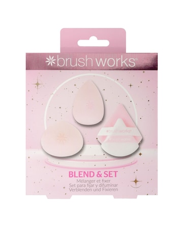 Brushworks Blend & Set Makeup Sponge Set