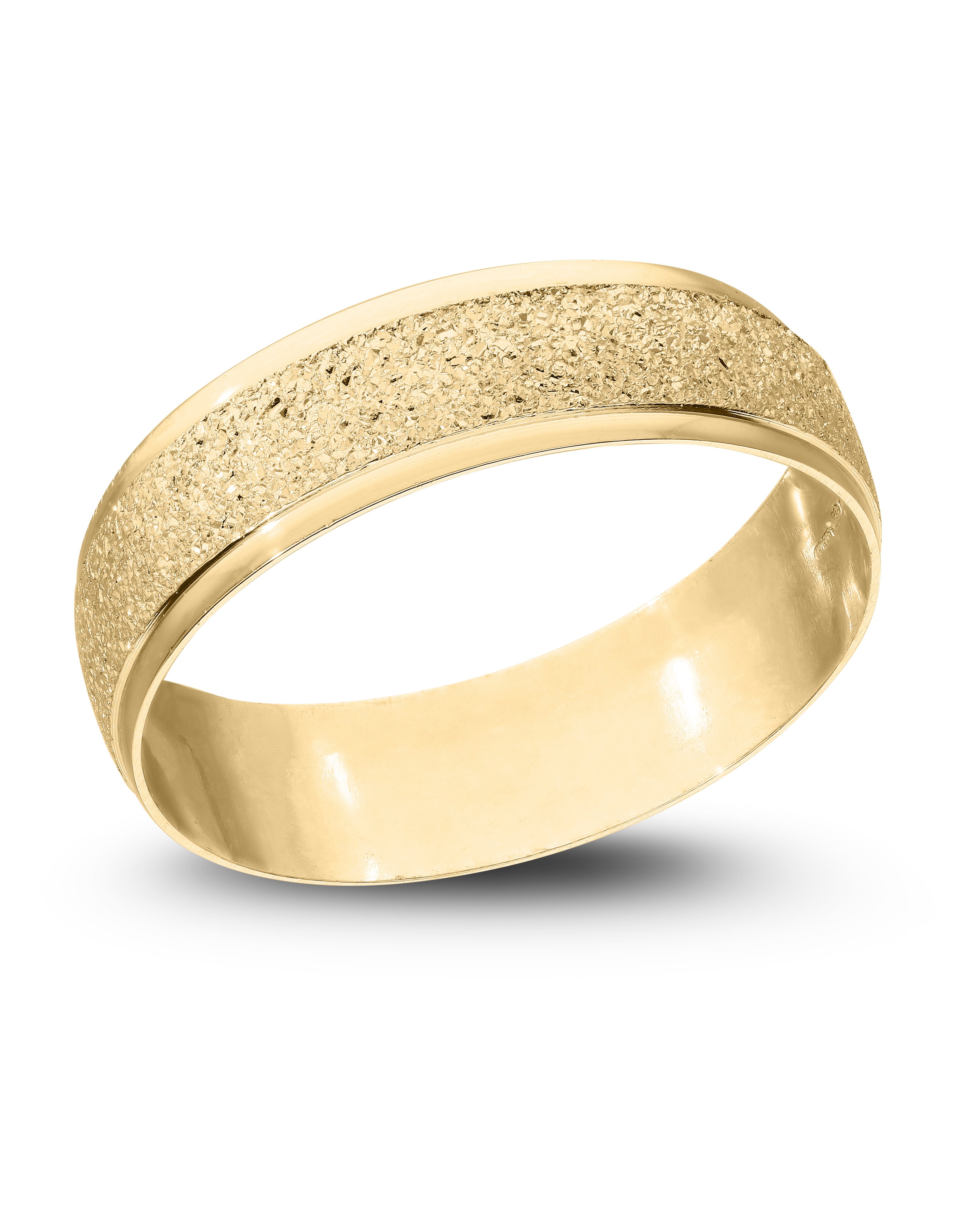 9CT Gold Sparkle 6mm Wed Band