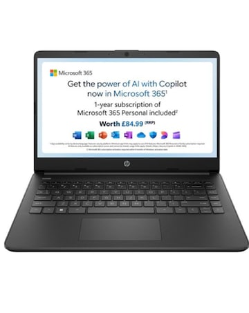 HP 14s-dq3500sa 14in Laptop - Intel Celeron 4GB 64GB Emmc