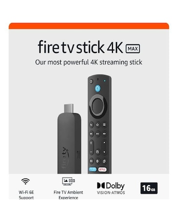 Amazon Fire TV Stick 4K Max (2025) with Alexa Voice Remote