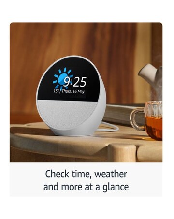 Amazon Echo Spot Smart Alarm Clock with Alexa - Blue