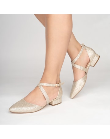 Paradox London Inaya Low Block Heel Court