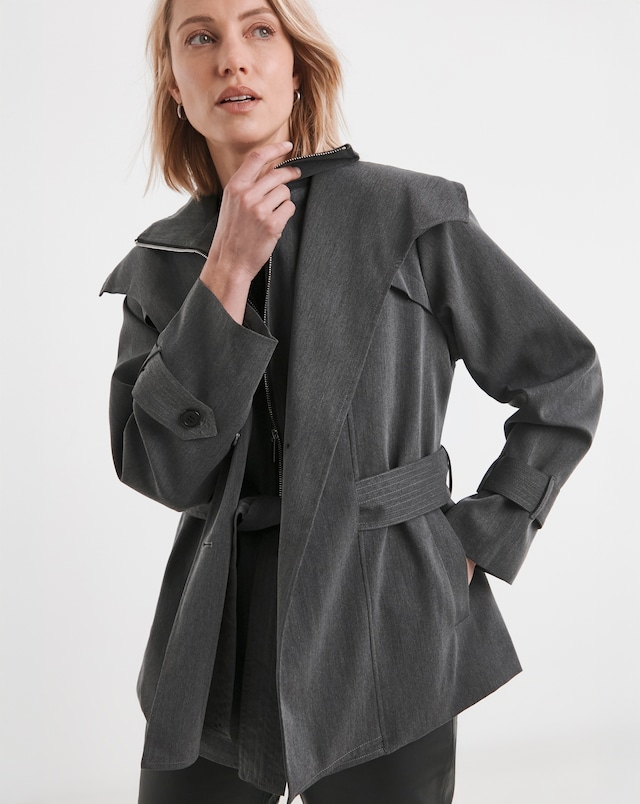 Religion Rhodium Trenchcoat