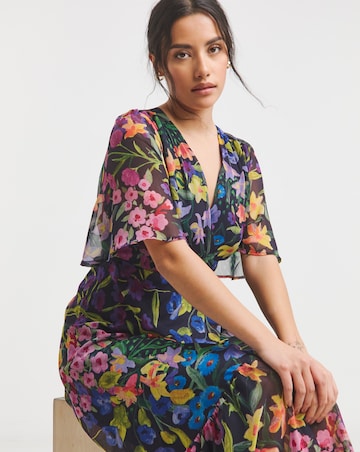 Hope & Ivy Nesta Maxi Wrap Dress