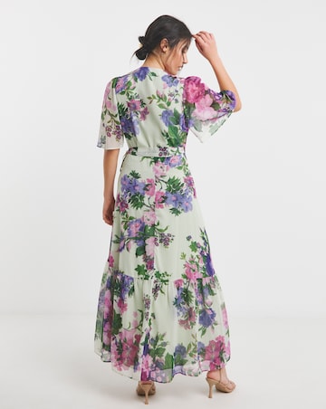 Hope & Ivy Pricilla Wrap Maxi Dress