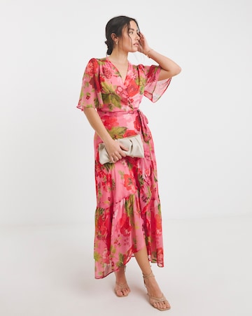 Hope & Ivy Roxanne Wrap Maxi Dress