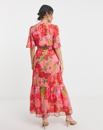 Hope & Ivy Roxanne Wrap Maxi Dress