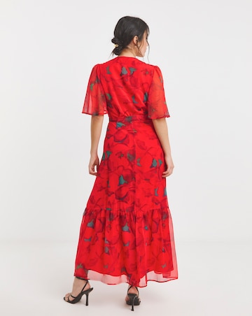 Hope & Ivy Delia Maxi Wrap Dress