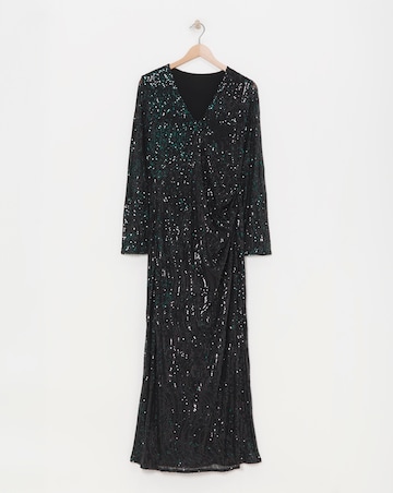 Flounce London Sequin Maxi Dress