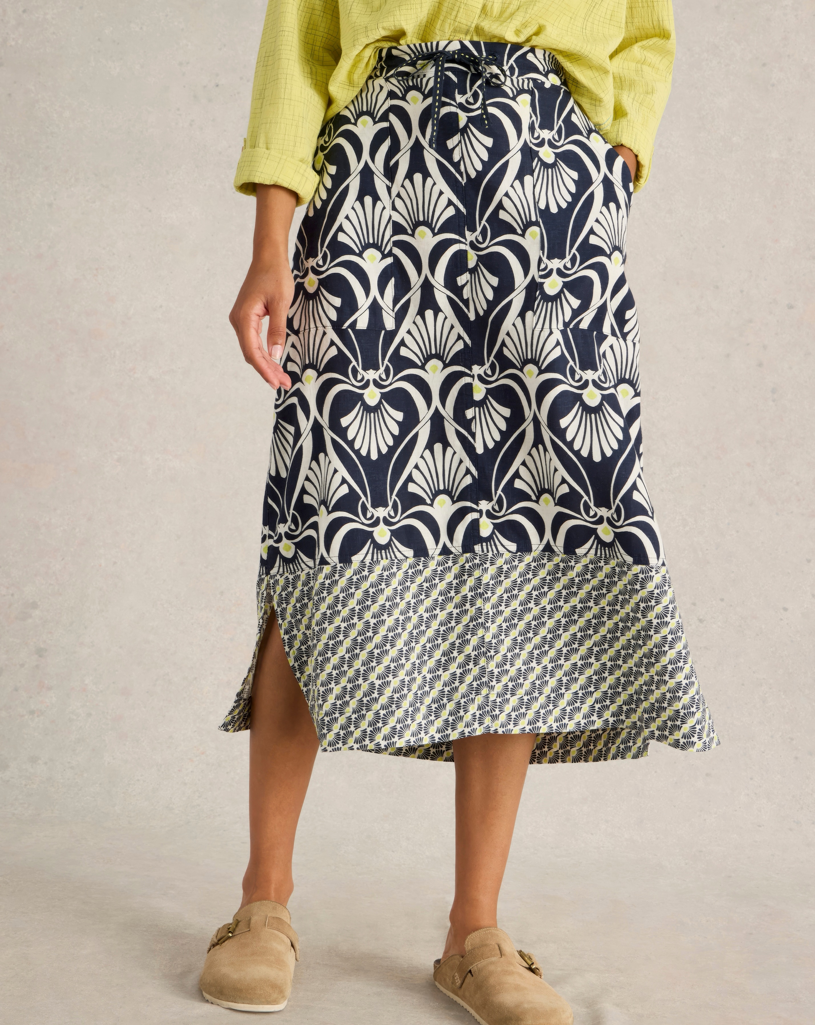 White Stuff Linen Blend Skirt