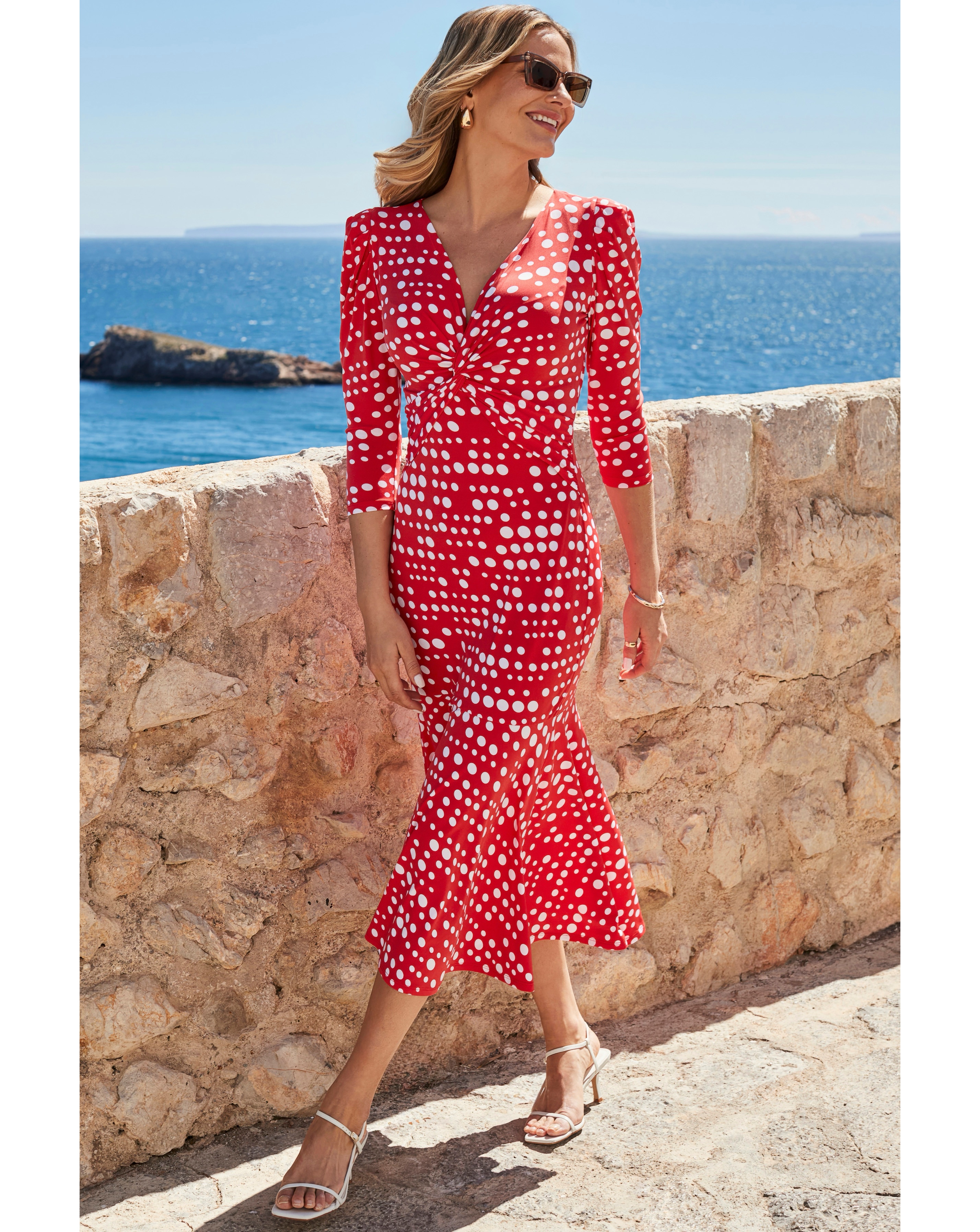 Sosandar Fit and Flare Dress