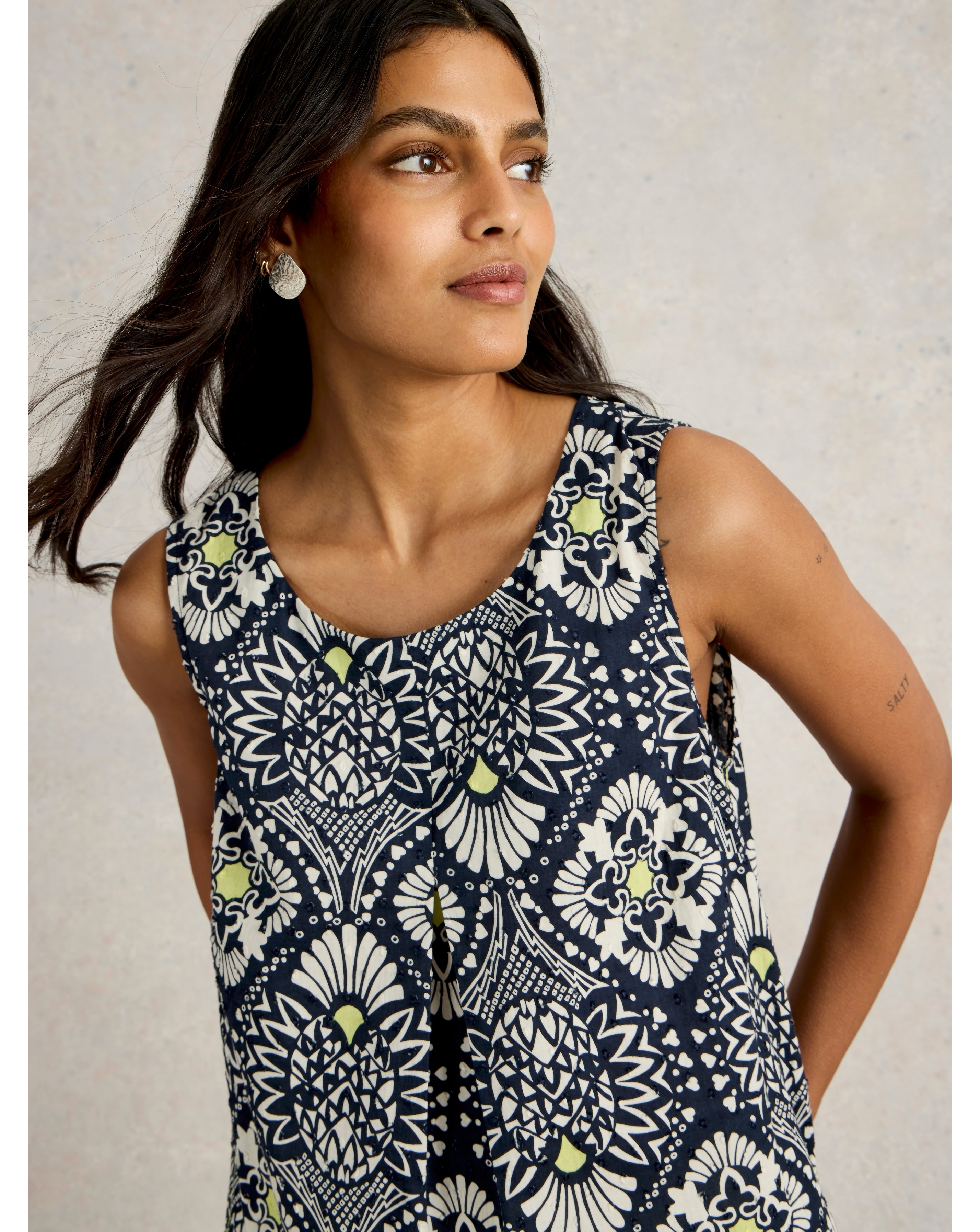 White Stuff Paradise Cotton Vest