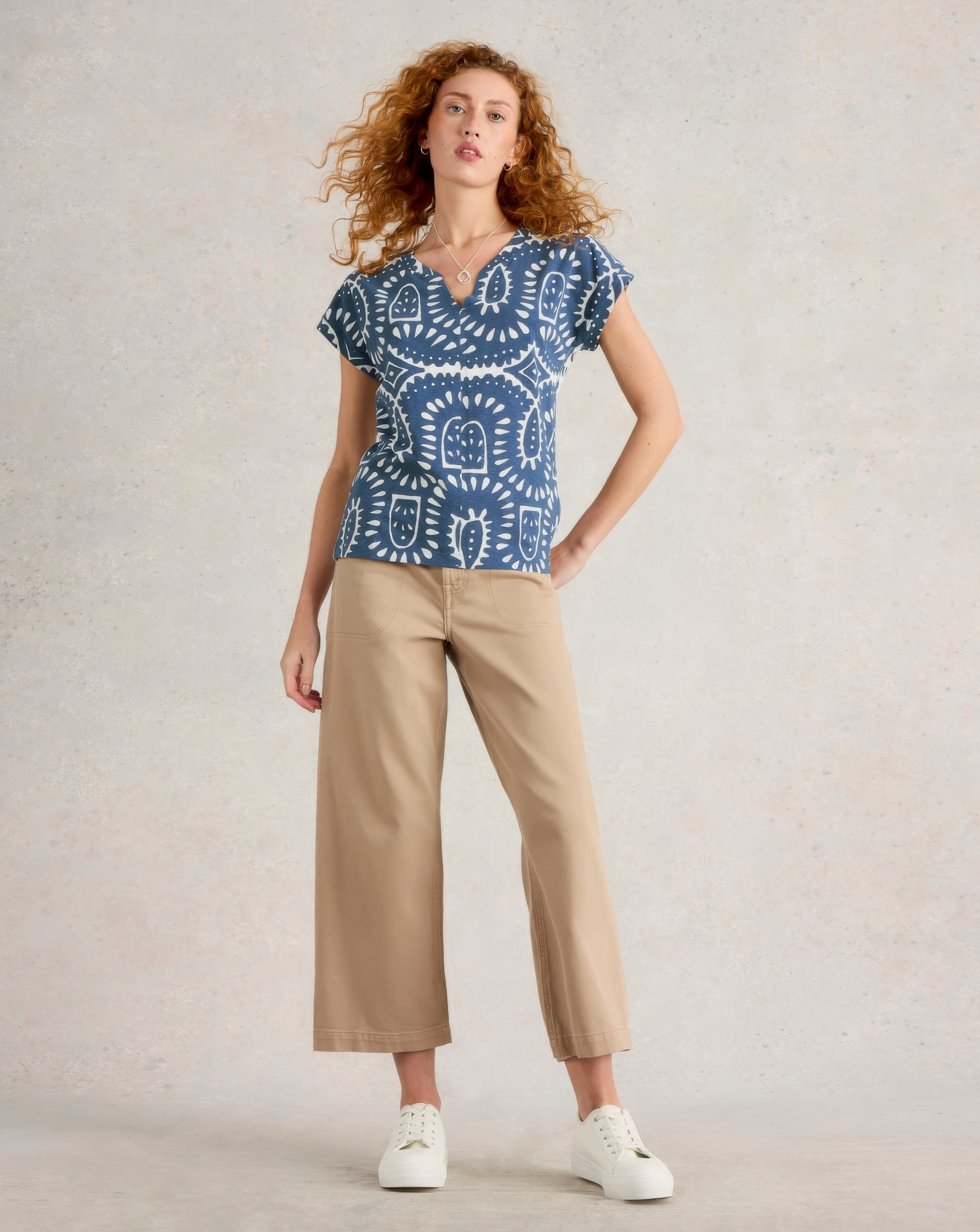 White Stuff Nelly Notch Neck Tee