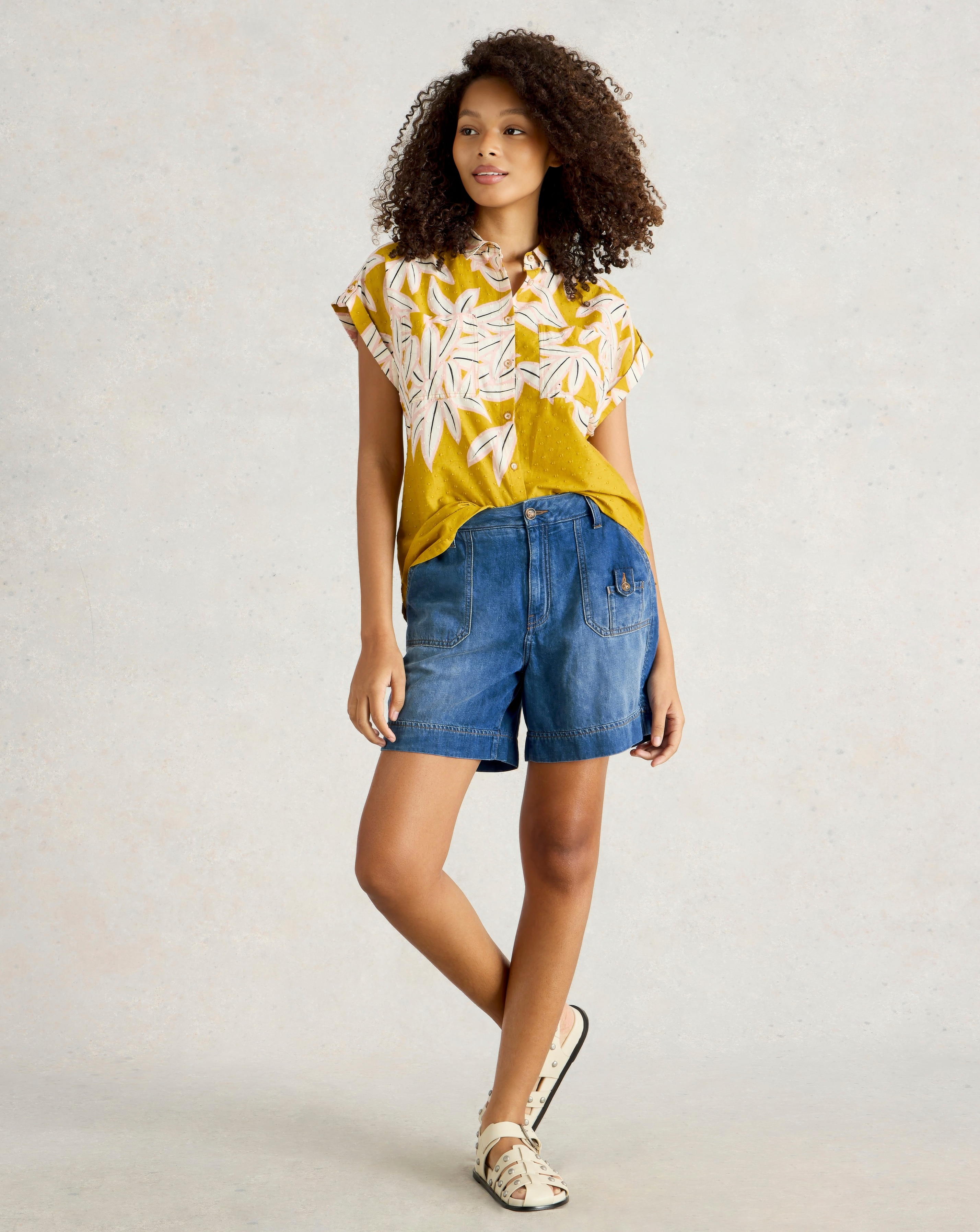 White Stuff Combat Denim Shorts