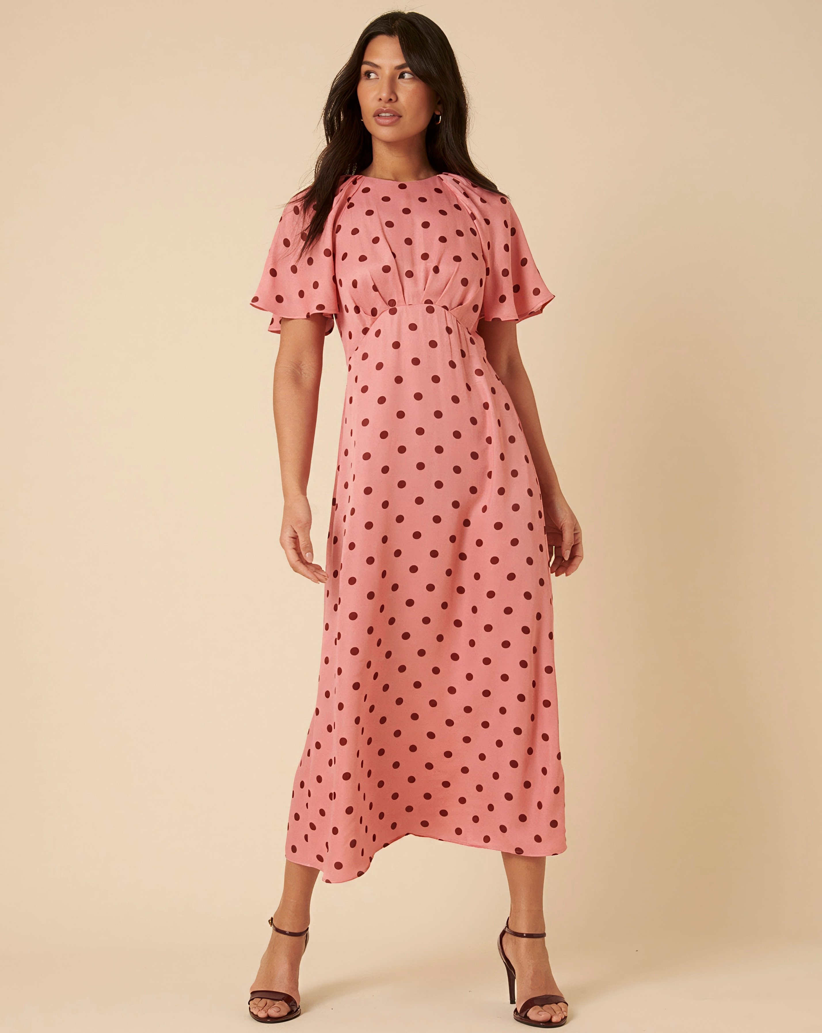 Nobody's Child Maderia Spot Midi Dress