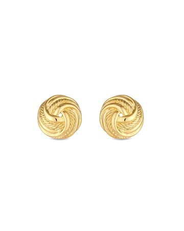 Jon Richard Vintage Inspired Gold Plated Knot Clip Earrings
