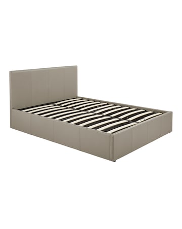 Hayden Faux Leather Ottoman Bed Frame