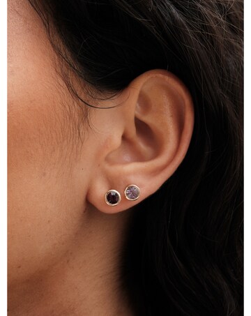 Mood Purple Mixed Stud Earrings