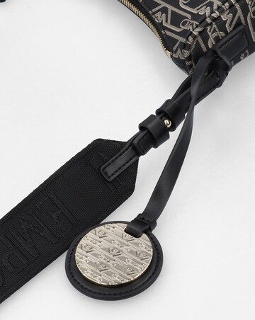 Emporio Armani Lilly Logo Black Baguette Bag