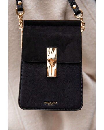 Luella Grey Tamsin Black Phone Crossbody