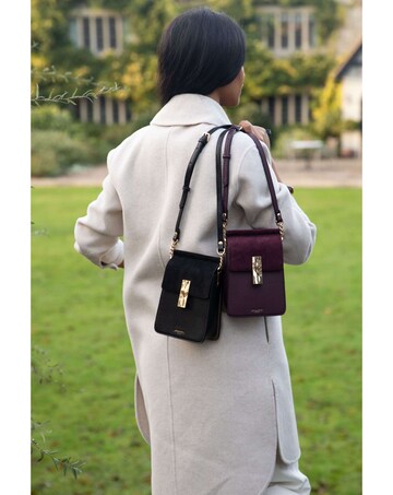 Luella Grey Tamsin Black Phone Crossbody