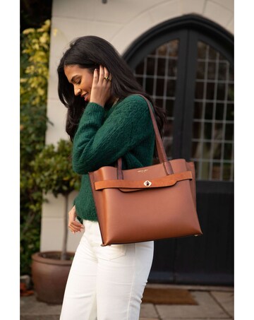 Luella Grey Oriana Conker Laptop Tote