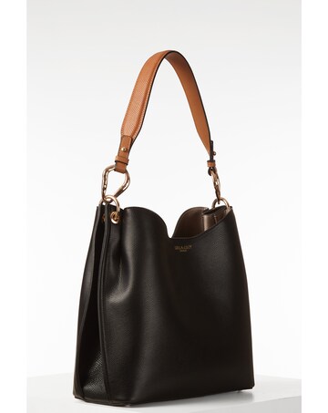 Luella Grey Phoebe Black/Tan Hobo Tote