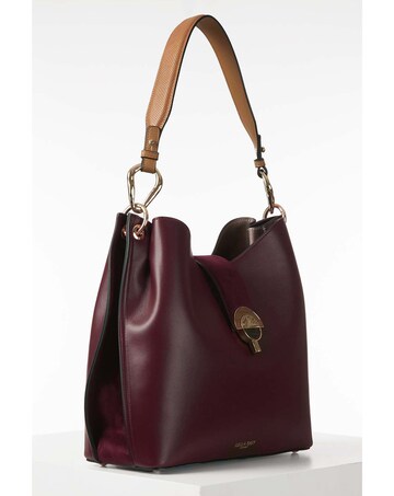 Luella Grey Alexi Plum/Tan Hobo Tote