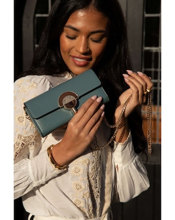 Luella Grey Ginny Airforce Blue Purse/Evening Bag