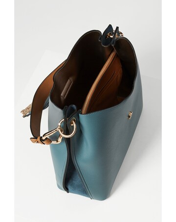 Luella Grey Alexi Airforce Blue/Tan Hobo Tote