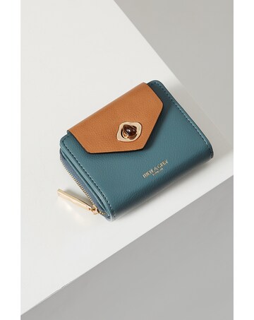 Luella Grey Hettie Airforce Blue/Tan Small Purse