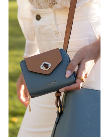 Luella Grey Hettie Airforce Blue/Tan Small Purse