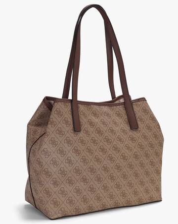Guess Vikky II Latte Logo Tote Bag